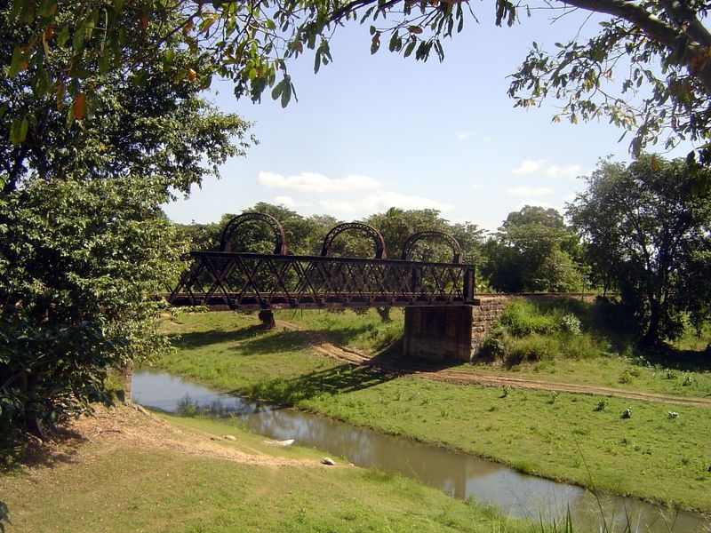 We're doing this by road, but once there is also a railroad north to Jaffna. Some of its bridges are worthy of heritage status.