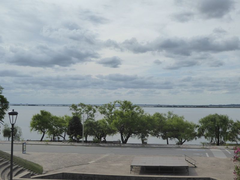 Welcome to the Uruguay River at Fray Bentos. Just upstream, the river narrows greatly—and stays narrow—but here it looks like the Amazon.