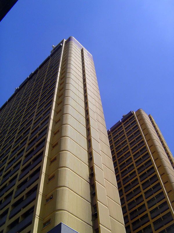 Here's a building that's easy to ignore, if you don't know its history. It's Nyayo House, the Nairobi Provincial Headquarters. It was built 