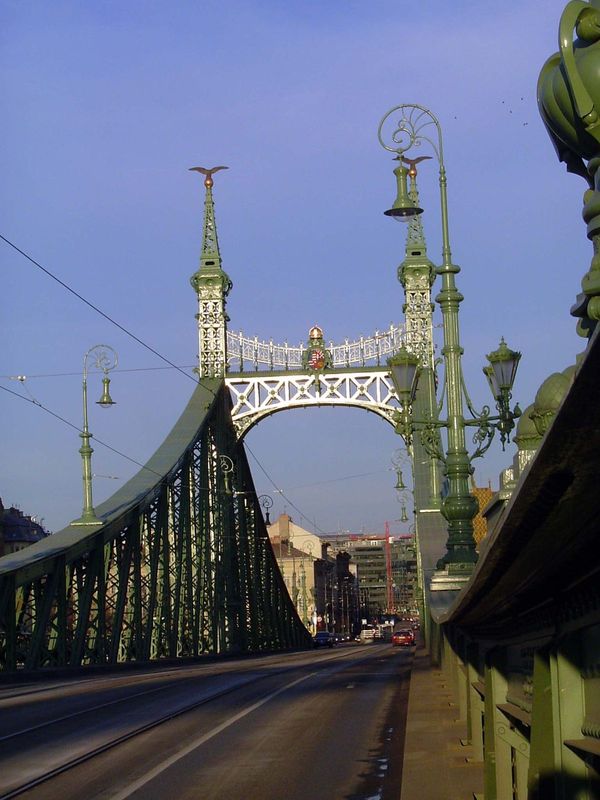 Like the Museum of Applied Arts, the Liberty Bridge was opened in 1896 to the thousandth anniversary of the arrival of the Magyars. Original