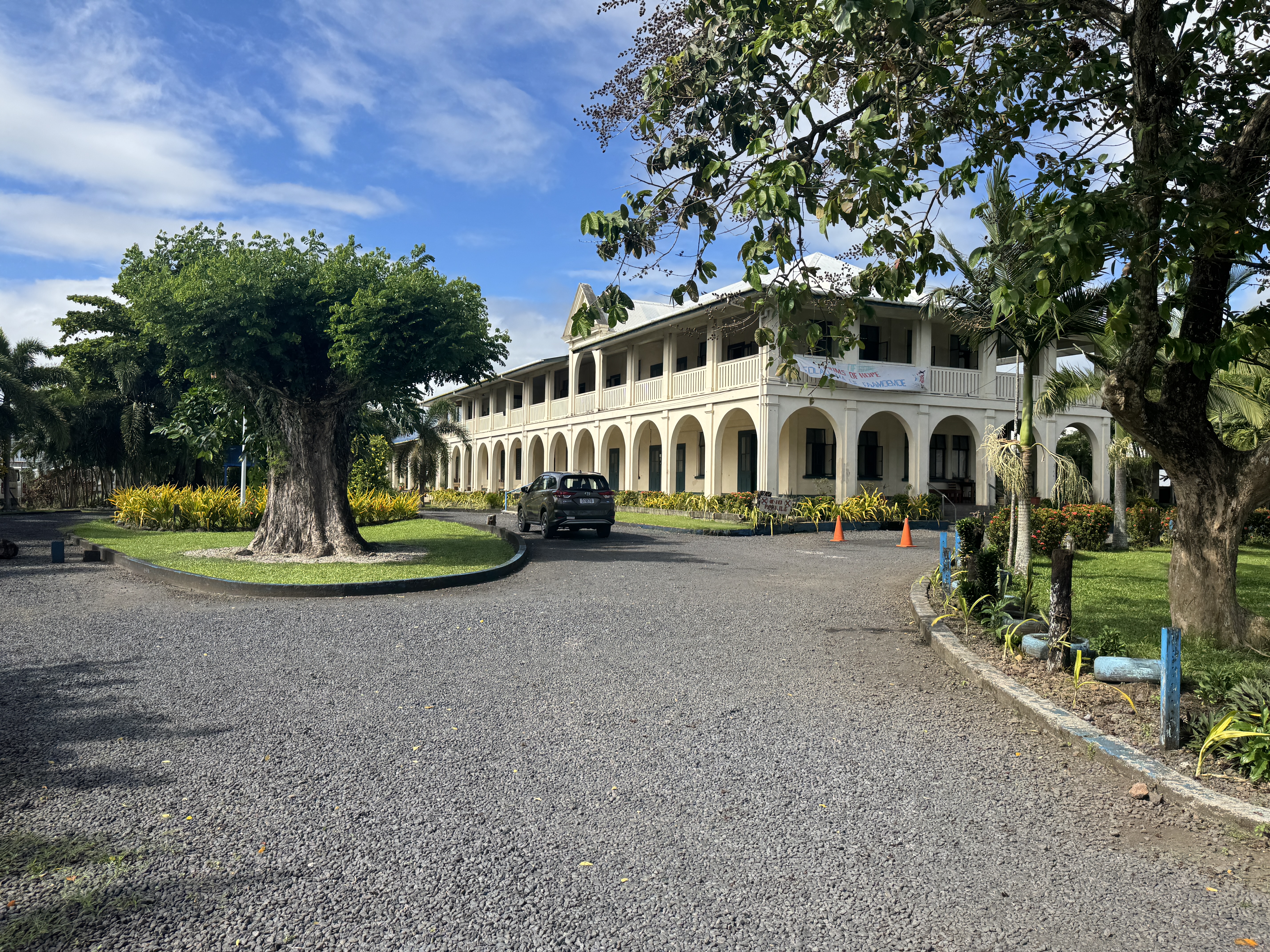It's not the only religious school in Samoa.  Here's St. Mary's School in Apia, built by the Marists.

https://asiapacific.anu.edu.au/pambu/