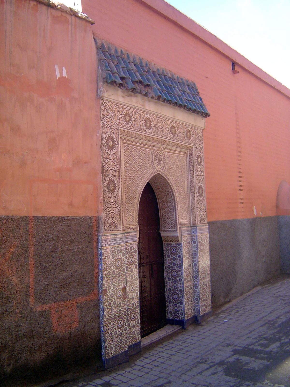 Much of the city is hidden behind doors.