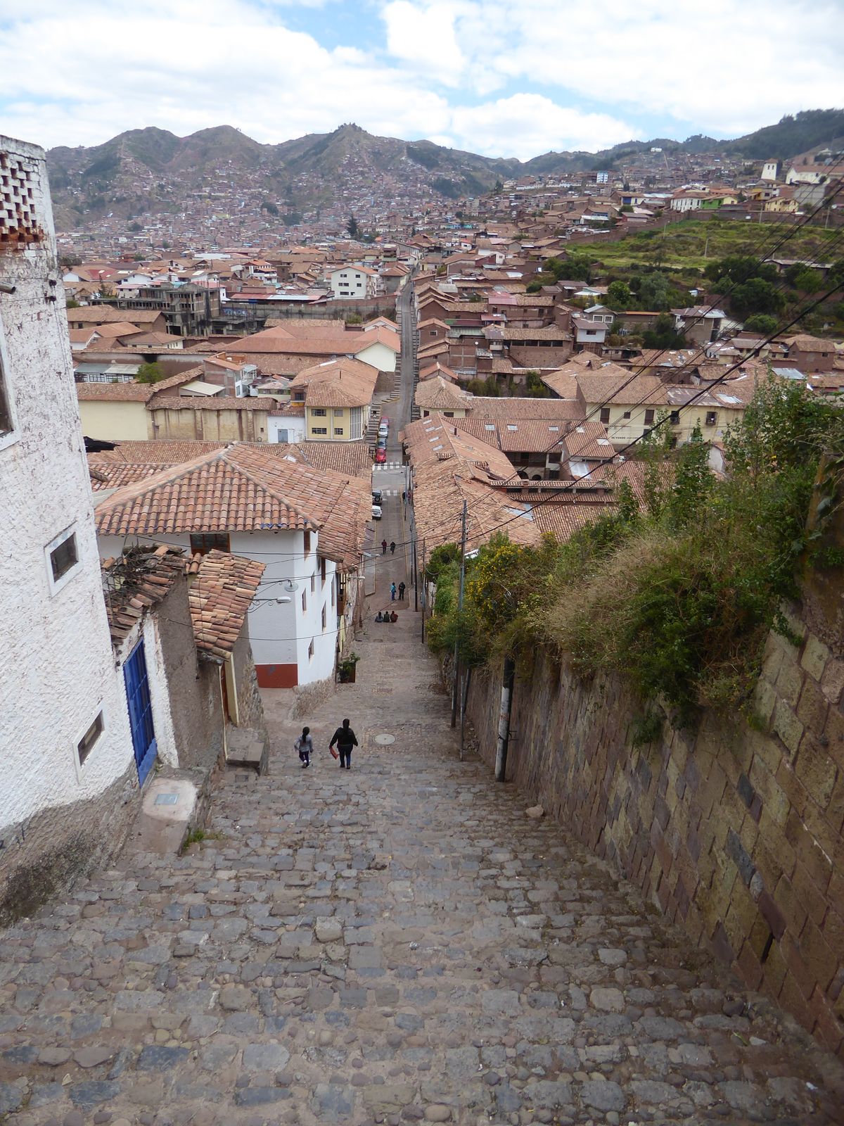 You will when you climb it. The Inca didn't need cardio workouts, and for visitors today past 70 the steps are not a lot of fun. Railings? Y