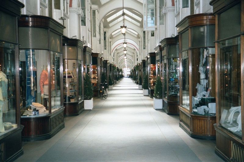 The skylights and glass fronts were functional, however, and would be emulated through the 19th century.