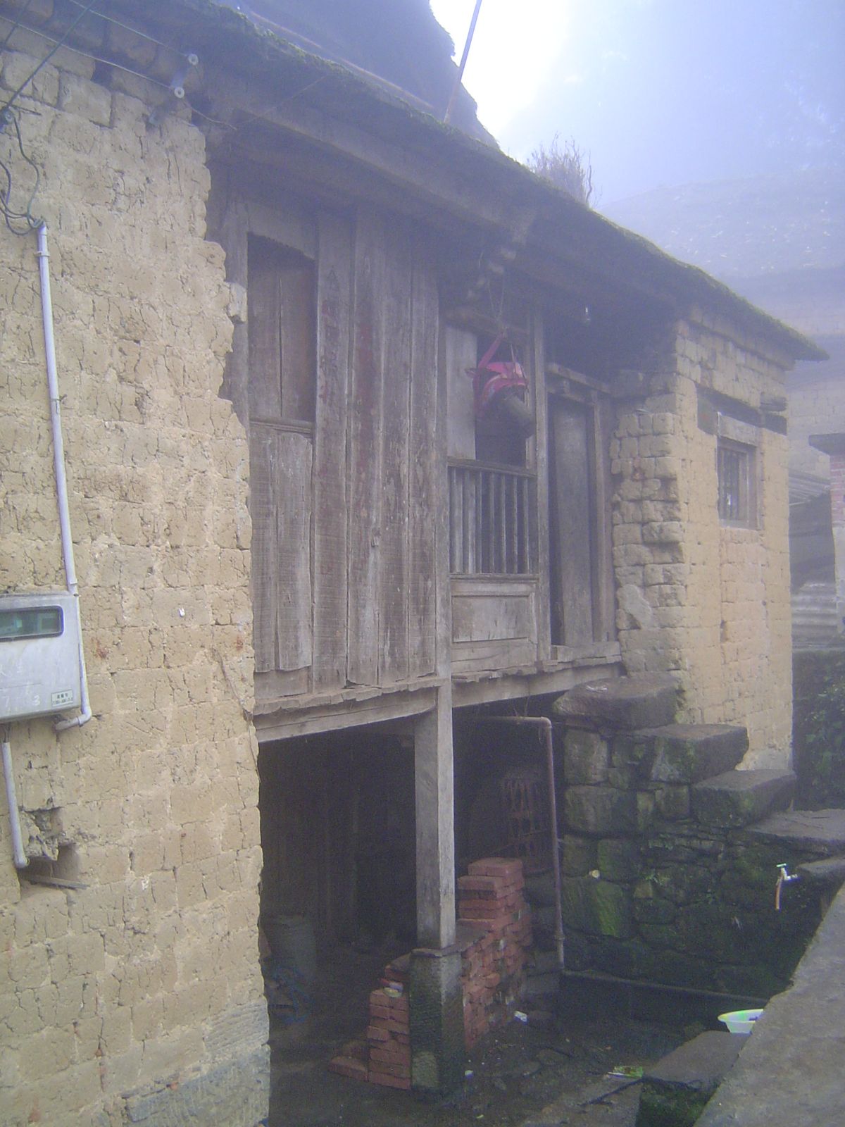 Heat comes also from the animals penned downstairs.