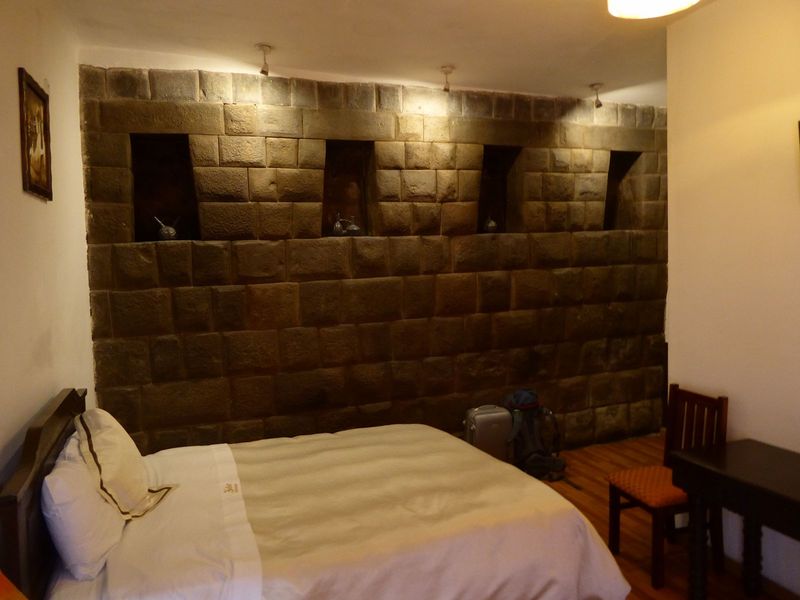 Try this one. No windows, but a genuine Inca wall.