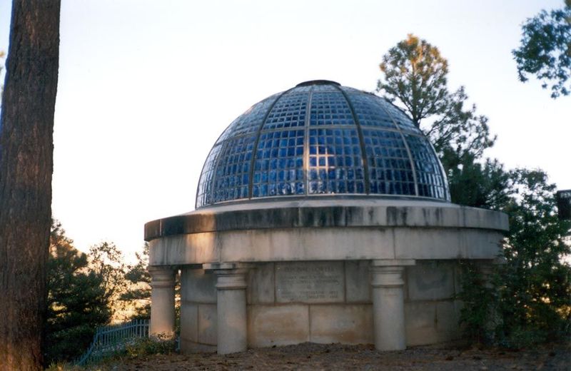 The most interesting structure in town is up on a hilltop to the west.