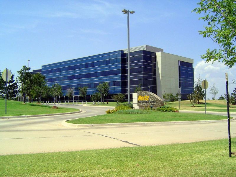 Blue-suit glass for the Hertz Corporate Offices, built in 2001 and worth about $18 million.