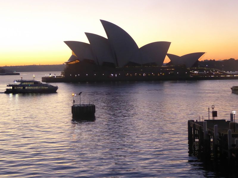 So Qantas is a shadow of its former self, but its old building survives, and so does this, the opera house that in the words of Fromonot and