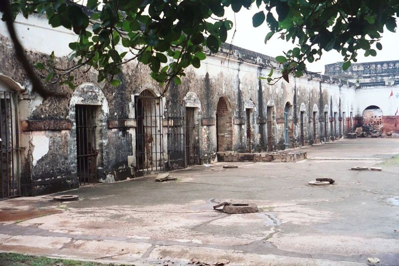 One of the buildings within the fort. The round holes lead to dungeons.