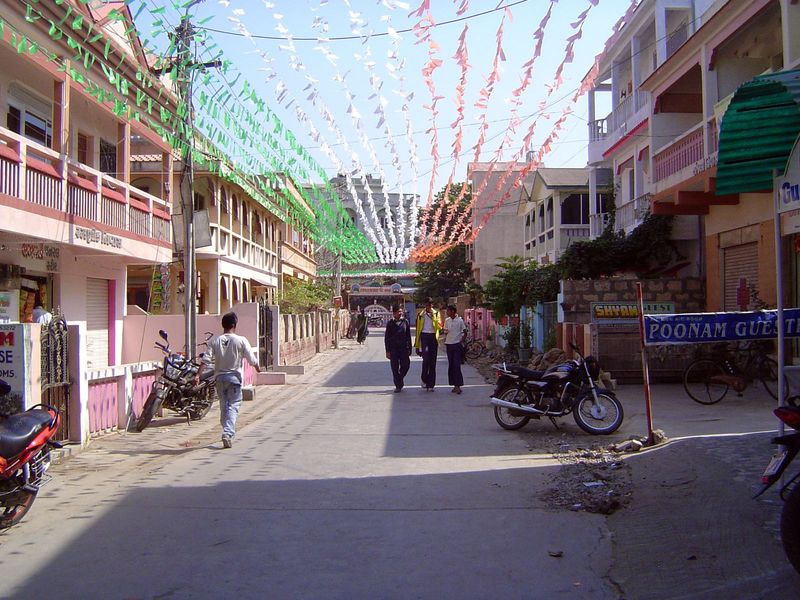 Can we be secular for a while? Here's the main street leading in from the gate we saw a while back. Nothing very old here. So we'll paste in