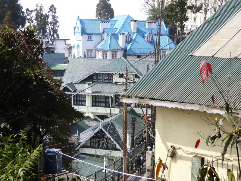 Sporting a new roof and new paint, this is the old Secretariat, built in 1898 to house the Government of Bengal when it moved up here during