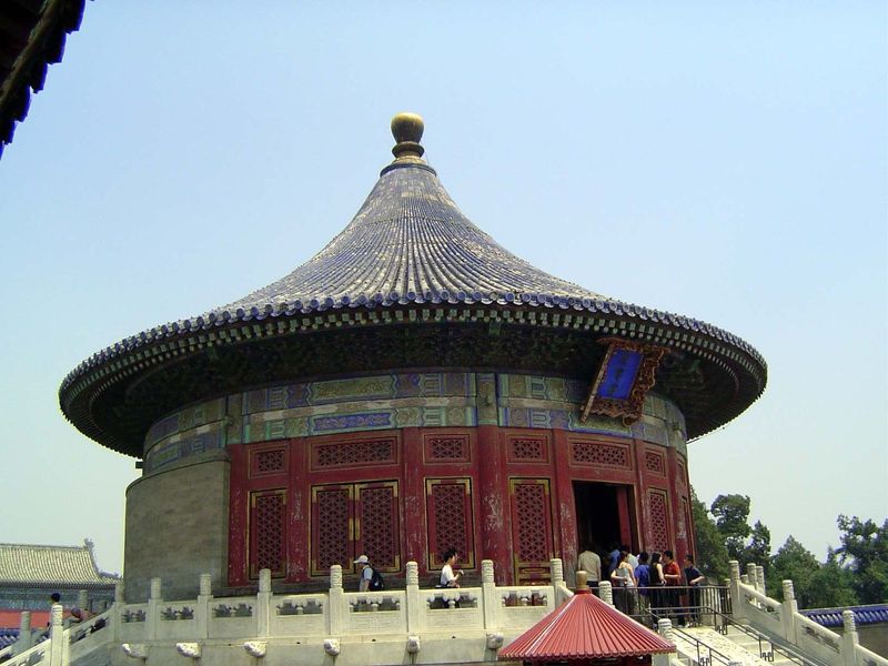 The Temple of the God of the Universe, or the Imperial Vault of Heaven Huangqiongyu, built in 1530 but rebuilt in 1538 and again in 1752. He