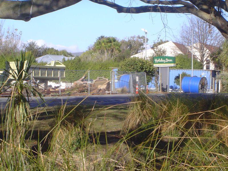 Until 2012 the city had three Intercon hotels. Then it had none. Only the sign remains of the Holiday Inn on the Avon, just across from the 