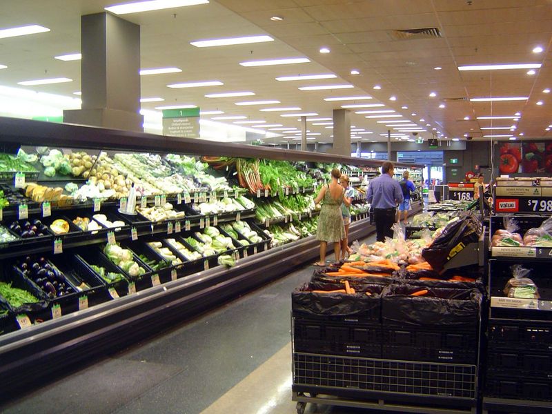 What do people who live in high rises called Evolution? Healthy stuff, of course. Here's the selection at the local Woolworth's.