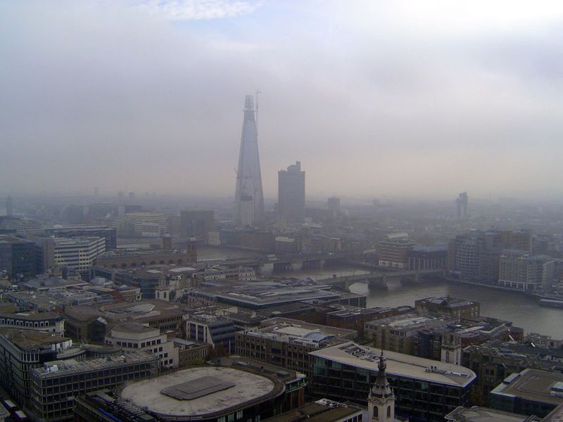 To the southeast, the Shard rises in gloom. Dare we venture another name for it: the Dalek?