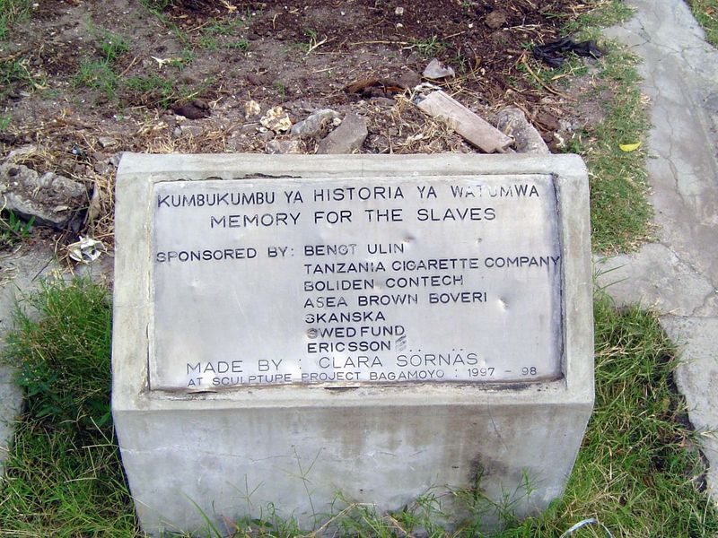 The monument was executed and paid for by Europeans.