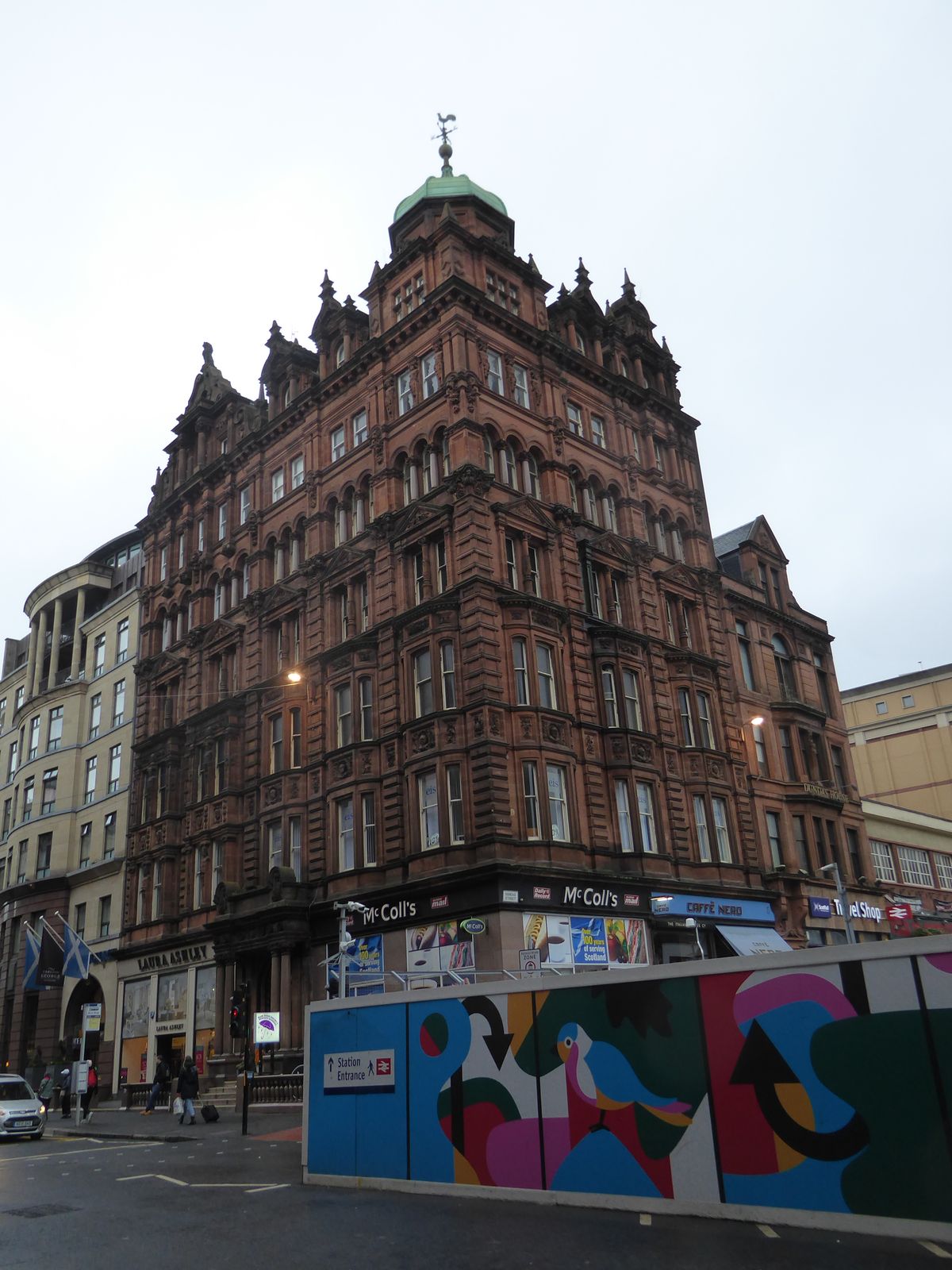 How busy can these buildings be? Here, from 1900 and a block east of Mandela Square, is a warehouse in the obsolete sense built for Connal a