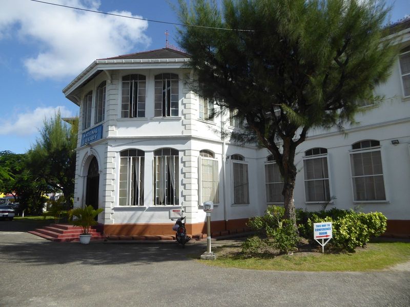 Near St. George's, the town has a Carnegie Library, designed by the assistant director of public works, Leonard Percival Hodge 1864-1941.