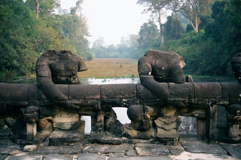 A close-up, showing the butchery and the city moat.