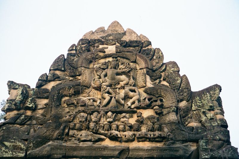 Again, the pediments are profusely decorated. If they look in comparatively good shape, that's because the whole temple was reconstructed by