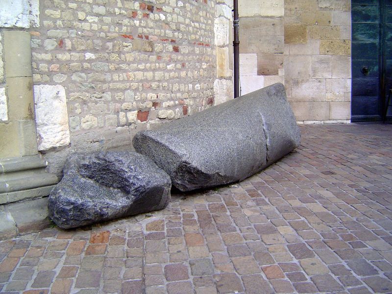 It's hard to know where to put the odd bit of Roman leftovers. At least you don't have worry about souvenir hunters.