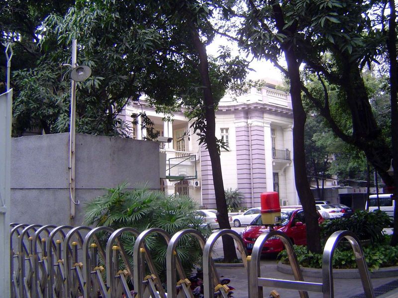 Close by, this building from 1865 is still serving as the west wing of the British Consulate.