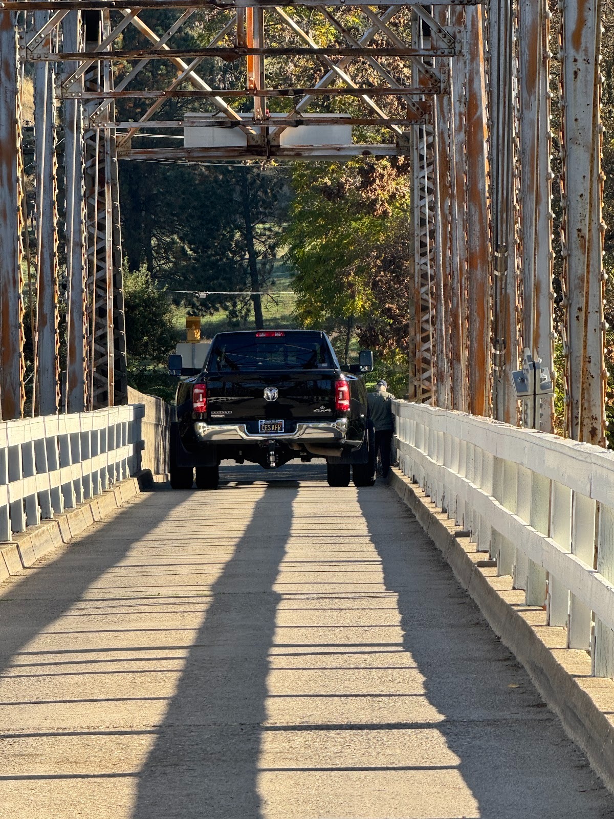Those baby dualies are a problem, especially when there are pedestrians on the bridge.