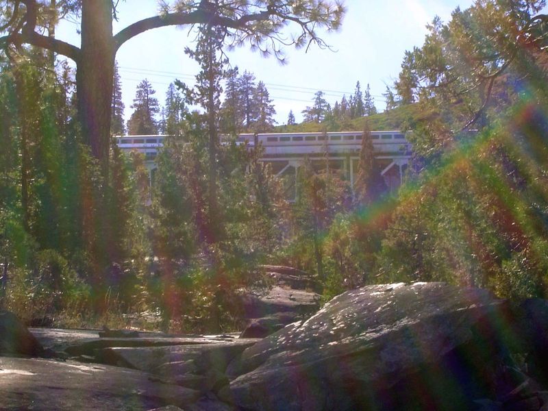 We're in the valley of the South or South Fork Yuba River and chasing the Zephyr.