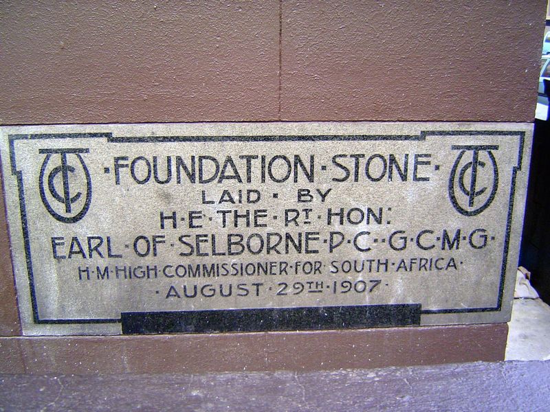 Its cornerstone. Selborne, the second earl, left South Africa just as the Union of South Africa was created in 1910.