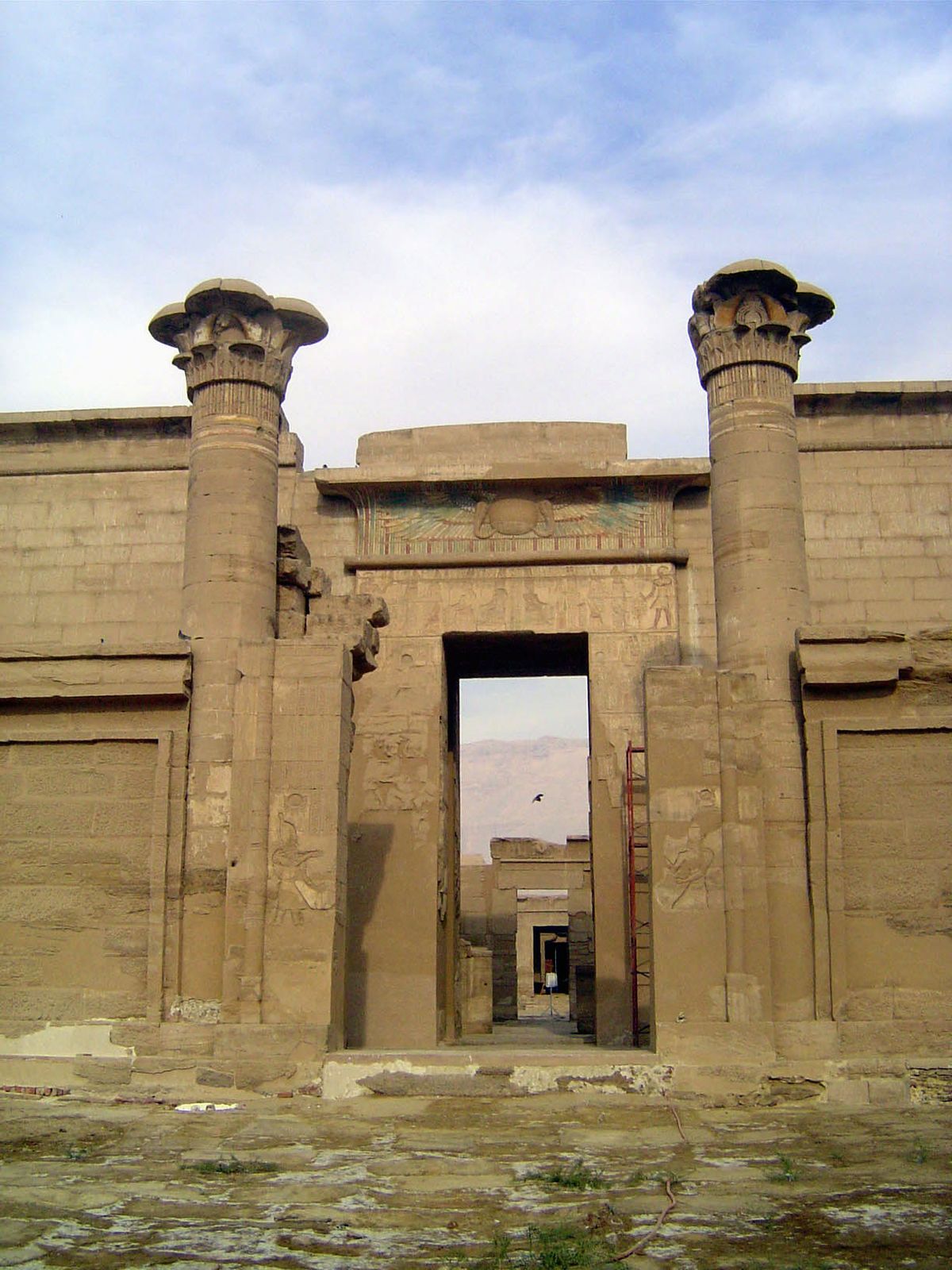 Here's the formal entrance, passing through the Ptolemaic gate.