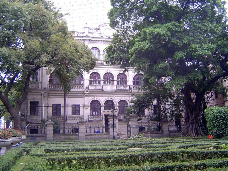The Yokohama Specie Bank building of 1893, later the Japanese and U.S. consulates.