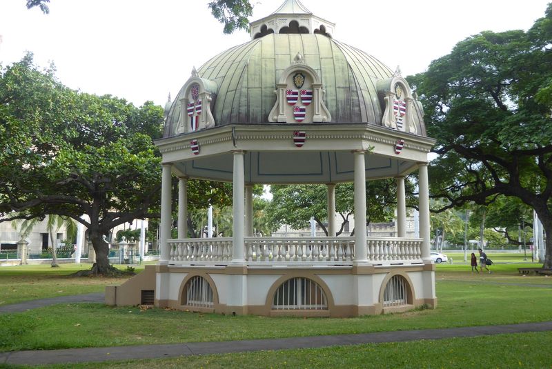 So is the Coronation Pavilion, used now for the inauguration of Hawaii's governors.