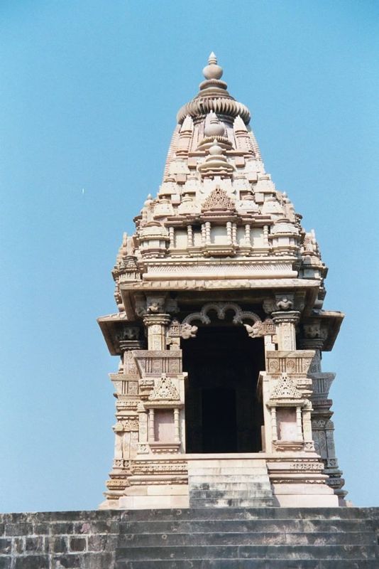 The same Javari temple, this time from the entrance, which like all the others is on the east. The scrolled entrance arch or torana is typic