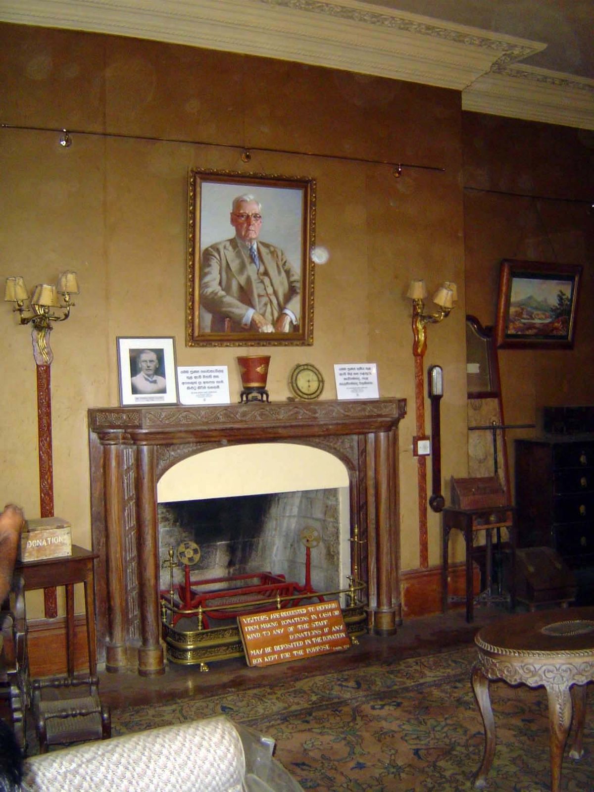 The house is now a monastery but partially opens for tourists on weekends. Villiers keeps an eye on things.