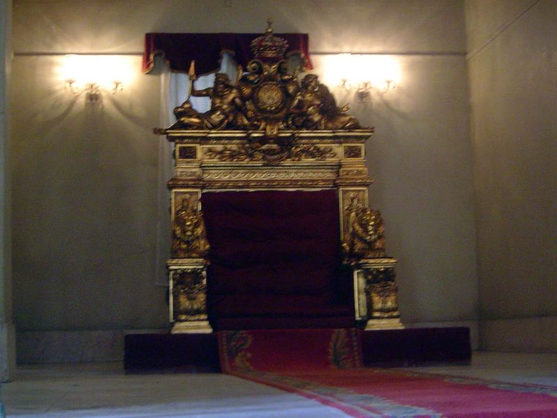 No. 505 Most of the palace can't be seen, but here's Muhammad Ali's throne, designed for a man—he was Albanian—who didn't like chairs.