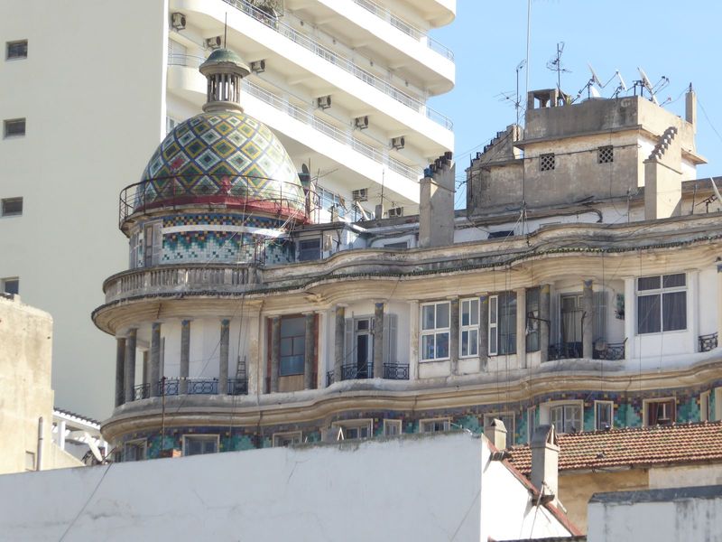 A tiled cupola helped the occupants forget that the apartments were small and conventional.