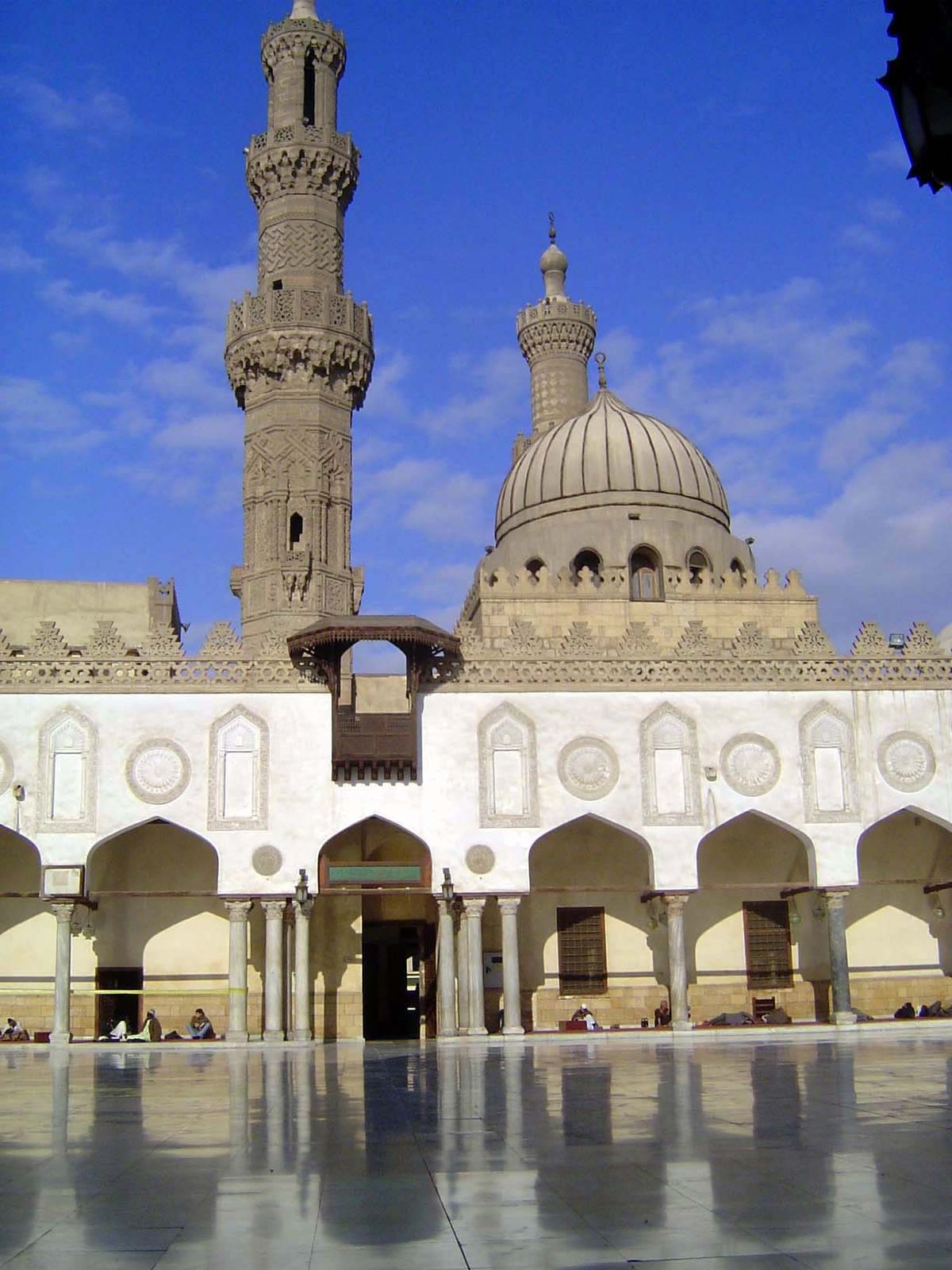 Like so many others, this mosque has been extensively remodeled over the centuries. The minaret was added by Sultan Quytbay in 1495, and the