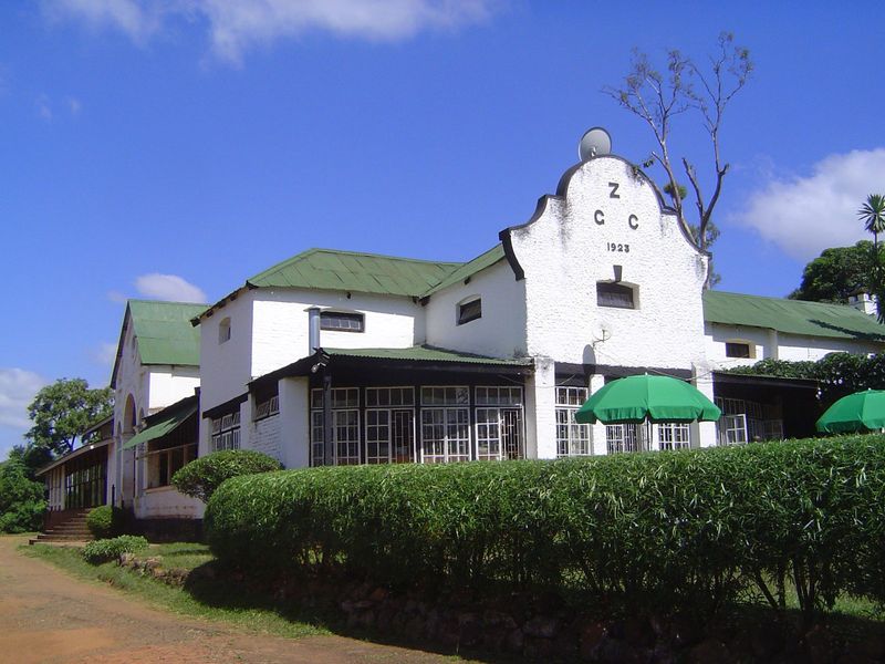 The Club was established in 1896 as a gymkana but, as the gable suggests, was extended in 1923.