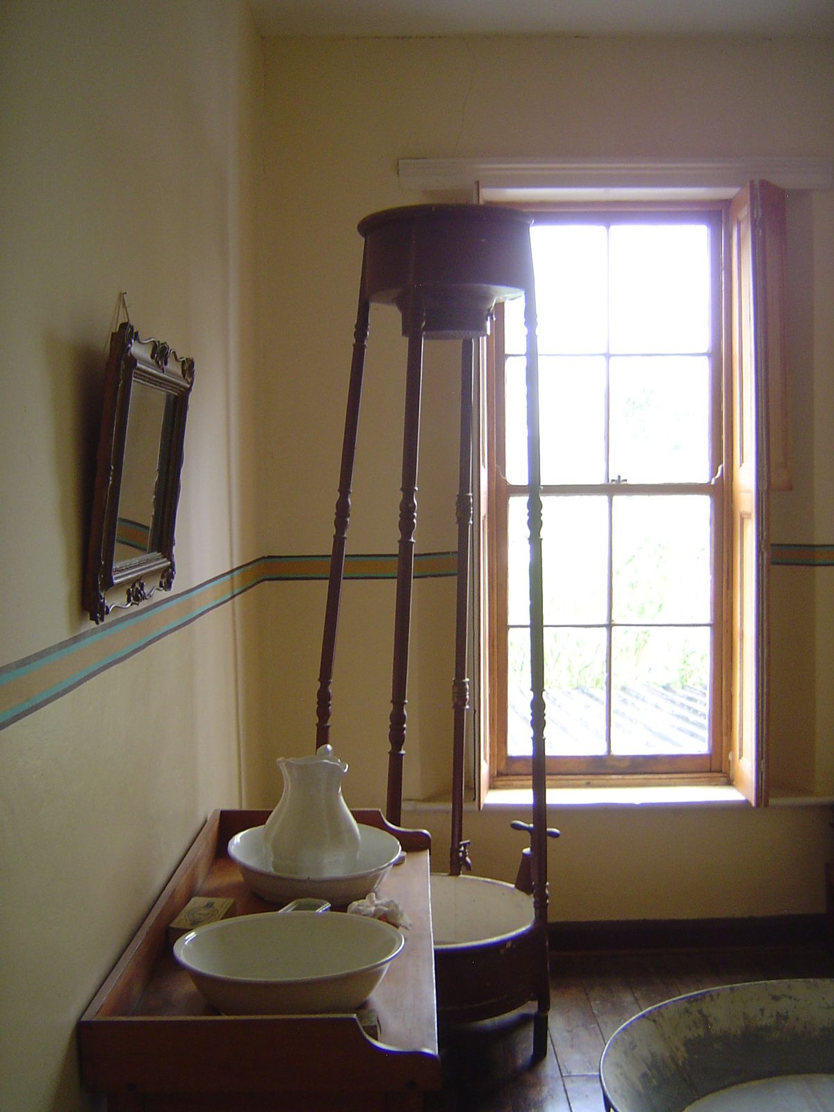 The fourth house, the Bergh House, is a cluttered Victorian, but it does have a remarkable proto-shower.