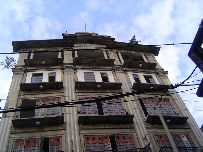 The facade.