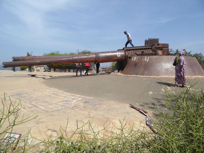 Here's a crowd-pleaser, a 240mm twin-mount gun installed on a French battleship in 1902 but moved here somehow! in 1934.