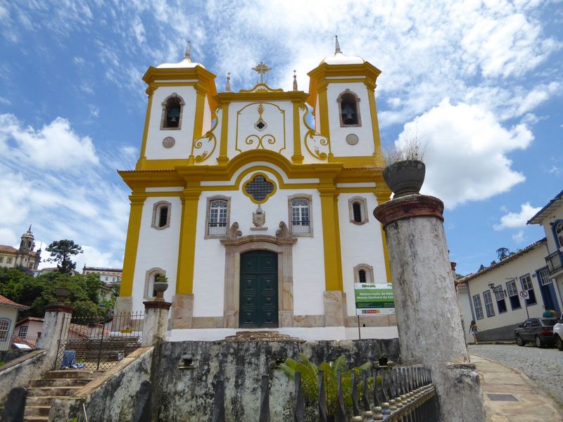 That's Saint Francis up on the left; this is the church of the Conception. Think it's open? Think again.