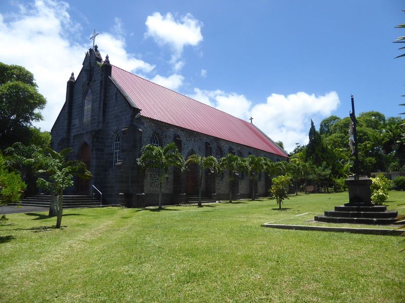 Sugar drove the growth of the district and supported the development of churches like this, St. Jacques, built in 1855.