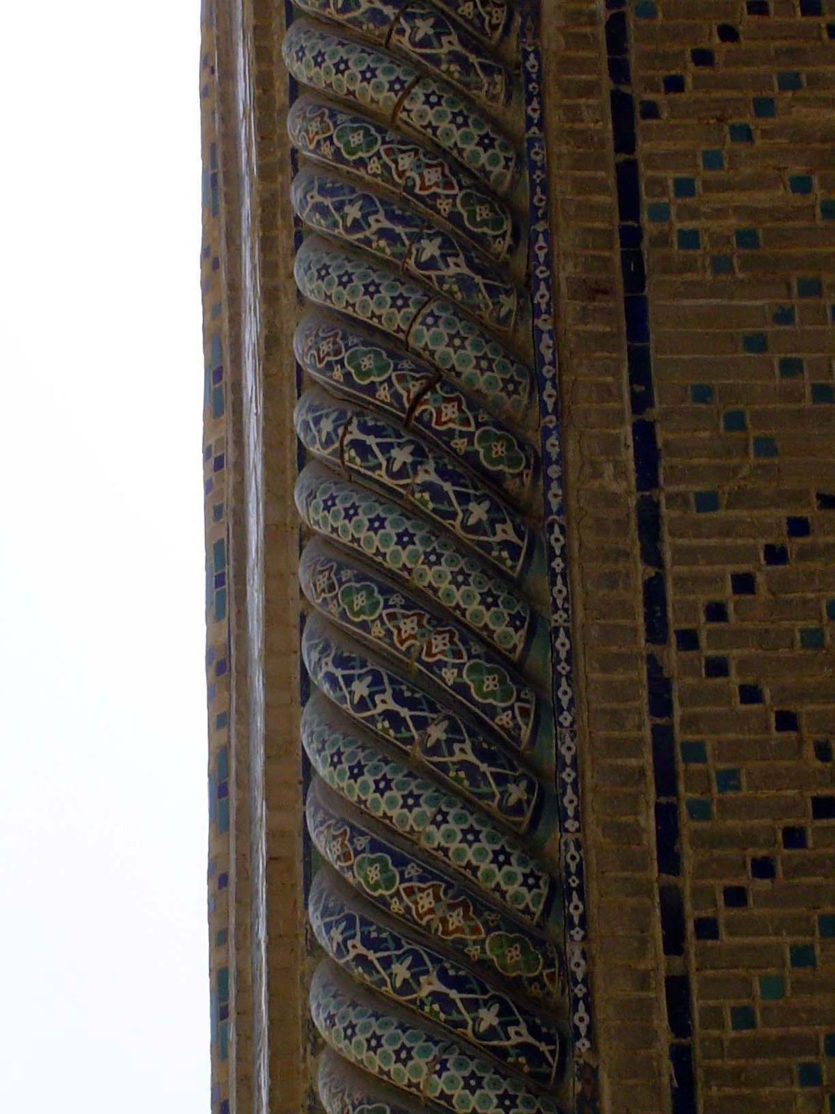 Detail of embedded decorative column.