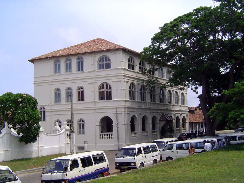 A block away: the New Oriental Hotel, long decrepit but recently renovated by Aman Resorts into one of Sri Lanka's most expensive hotels.