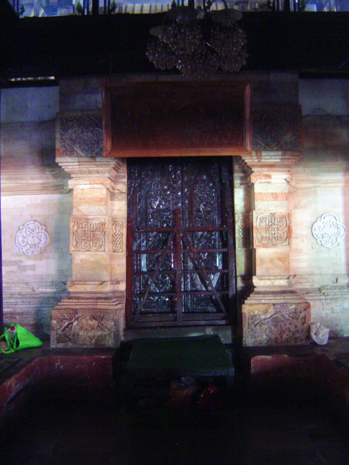 The prayer niche or mihrab.