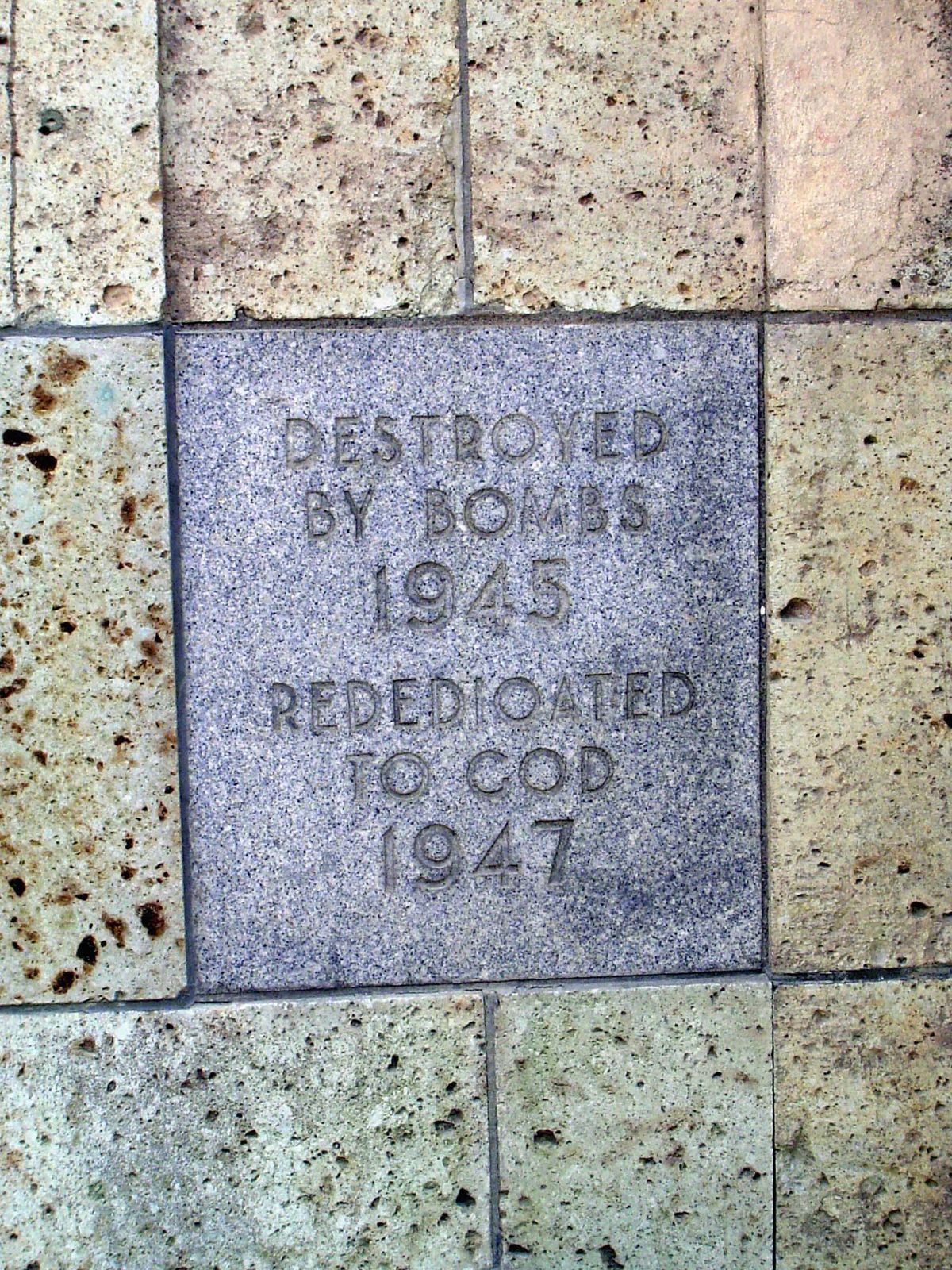 The inscription tells the story.