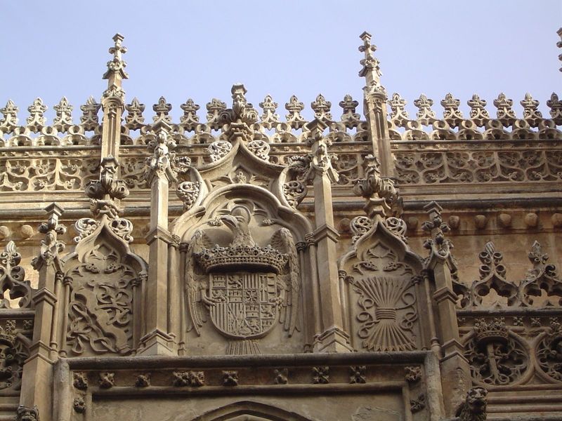 Royal emblems.