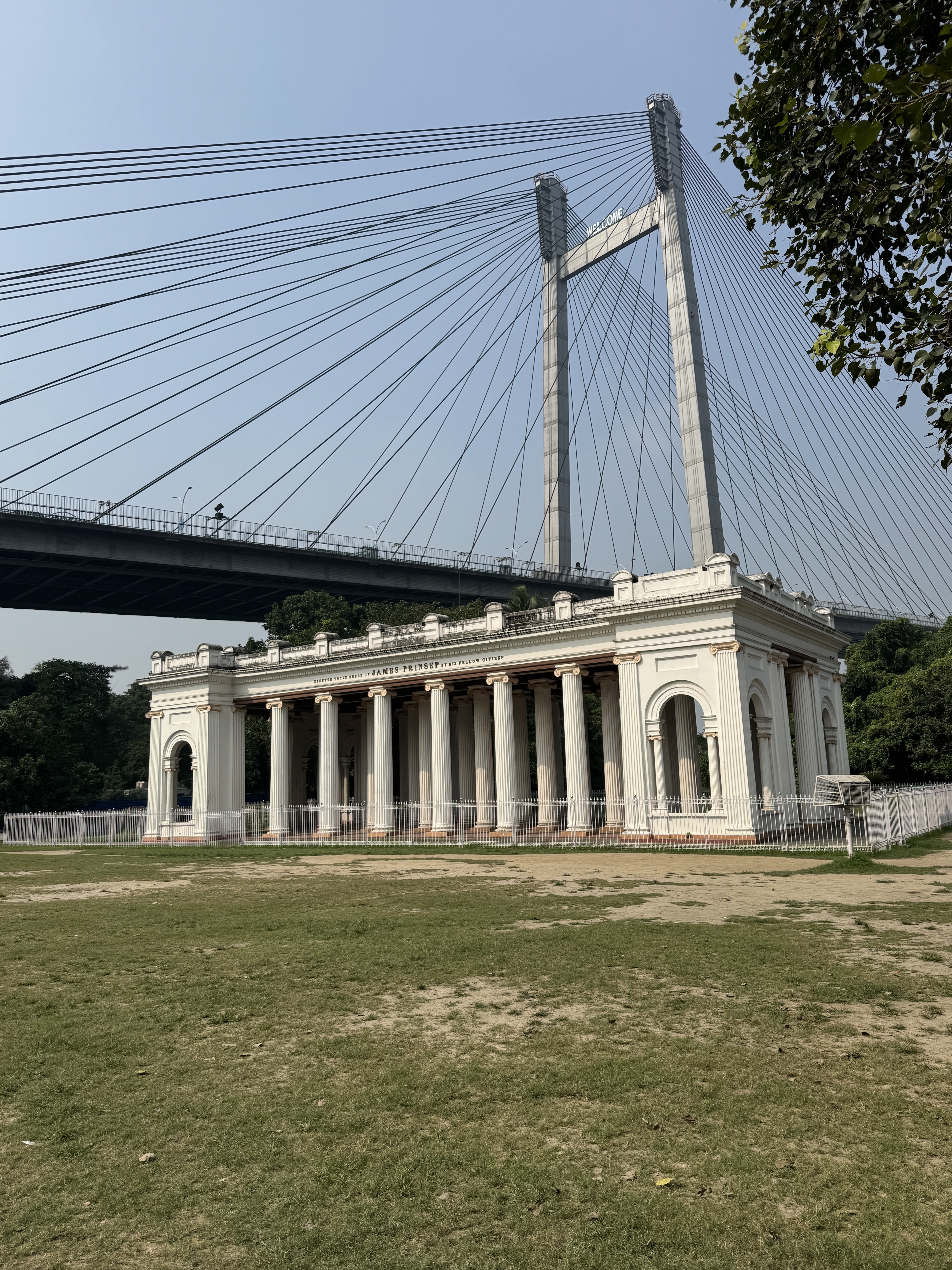 The English not only exported their culture to India but explored Indian culture.  Here, for example, is the James Prinsep Memorial, on the 